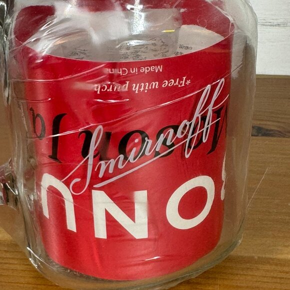 Smirnoff COLLECTIBLE Mason Jar Glass w/Handle - New Vodka Caesar Bloody Mary - Picture 2 of 7